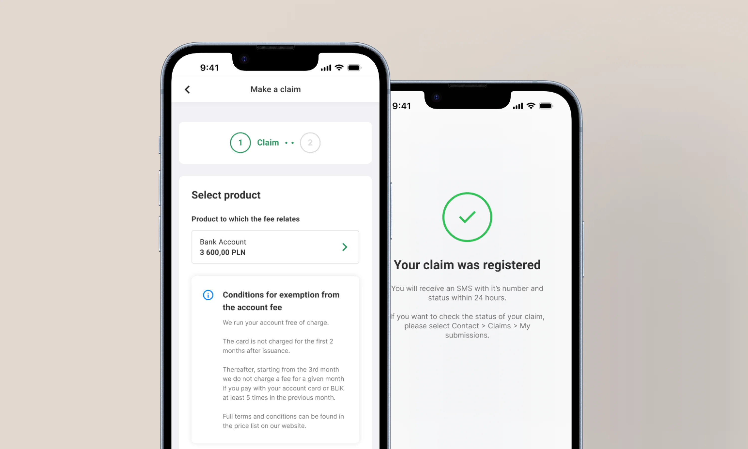 Customer claims in digital banking